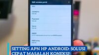 Setting APN HP Android
